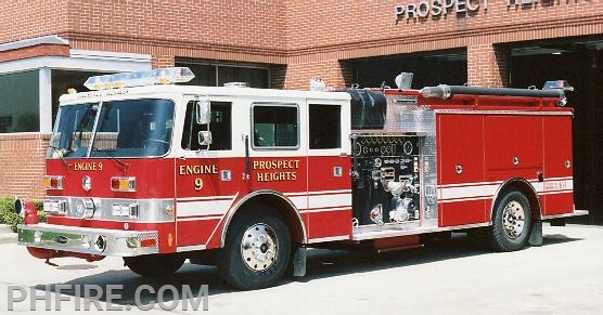 1989 Pierce refurbishment of 1973 Ward LaFrance pumper