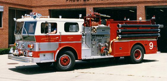 1973 Ward LaFrance pumper number 171 then Engine 9