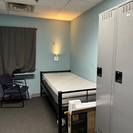 Existing small  sleeping area